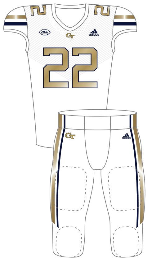 Georgia Tech 2022 White Uniform