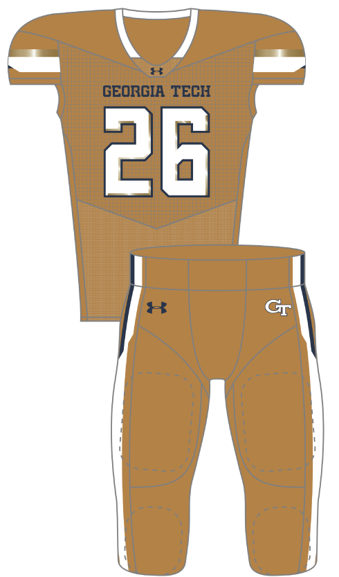 Georgia Tech 2026 Gold Uniform