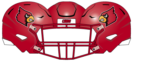 Louisville 2025 Red Helmet
