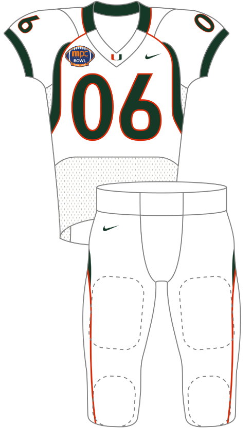 Miami 2006 Bowl Uniform