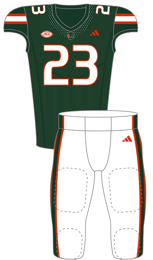 Miami 2023 Green Uniform