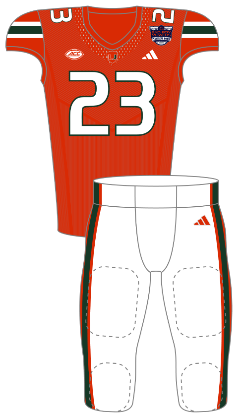 Miami 2023 Orange Uniform
