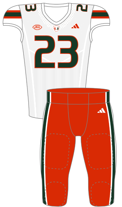 Miami 2023 White Uniform