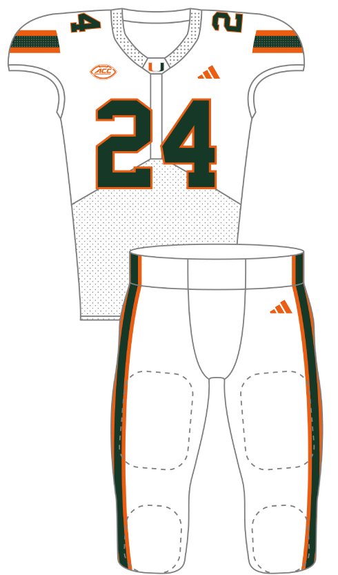 Miami 2024 White Uniform