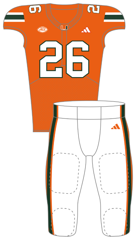 Miami 2026 Orange Uniform
