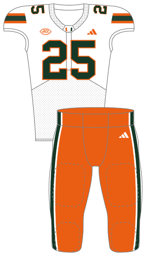 Miami 2025 White Uniform