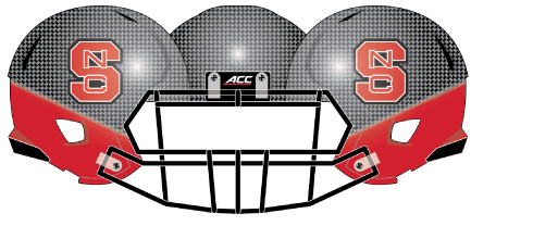 2014 NC State Blackout Helmet