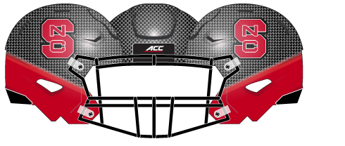 2014 NC State Blackout Helmet