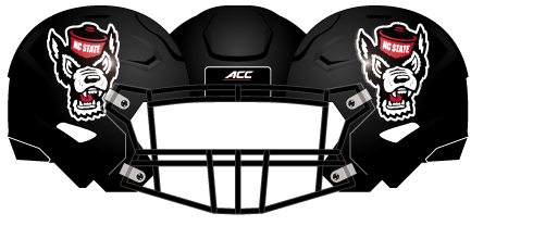 2018 NC State Black Helmet