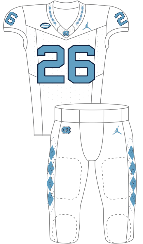 North Carolina 2026 White Uniform