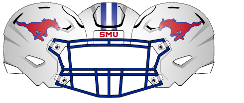 2026 White Helmet Blue Mask Red Horse Blue Stripes