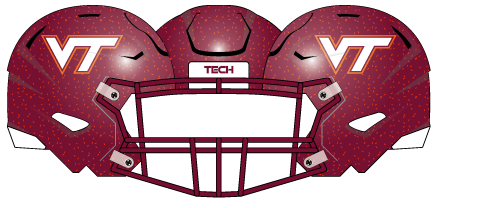 Virginia Tech 2024 Maroon Helmet
