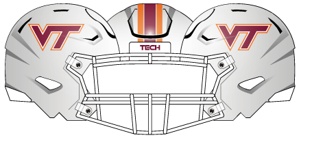 Virginia Tech 2025 White Helmet
