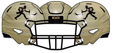 Wake Forest 2025 Gold Deacon Helmet