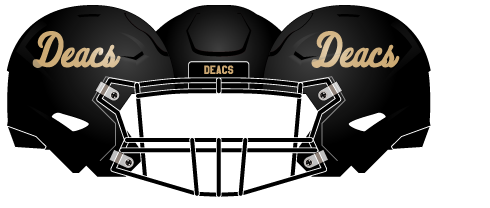 Wake Forest 2025 Deacs Matte Helmet