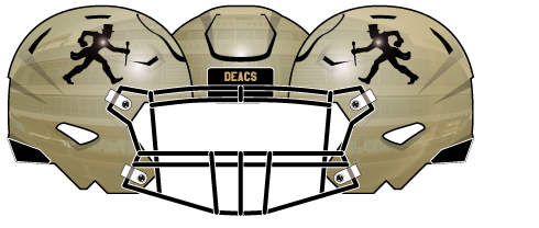 Wake Forest 2025 Gold Deacon Helmet